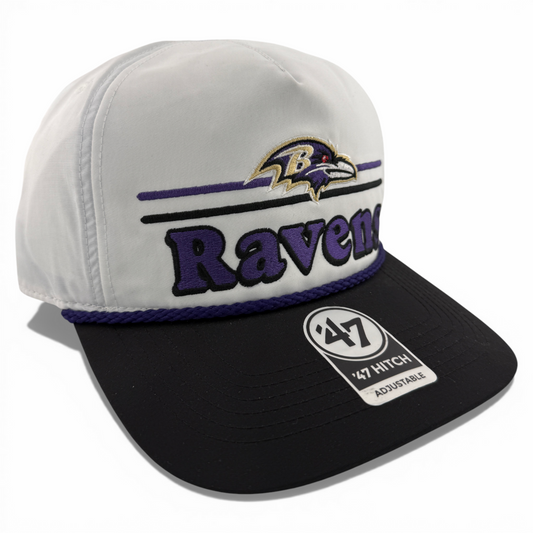 '47 Brand Baltimore Ravens NFL Campscape Rope Hitch A-Frame Snapback Adjustable