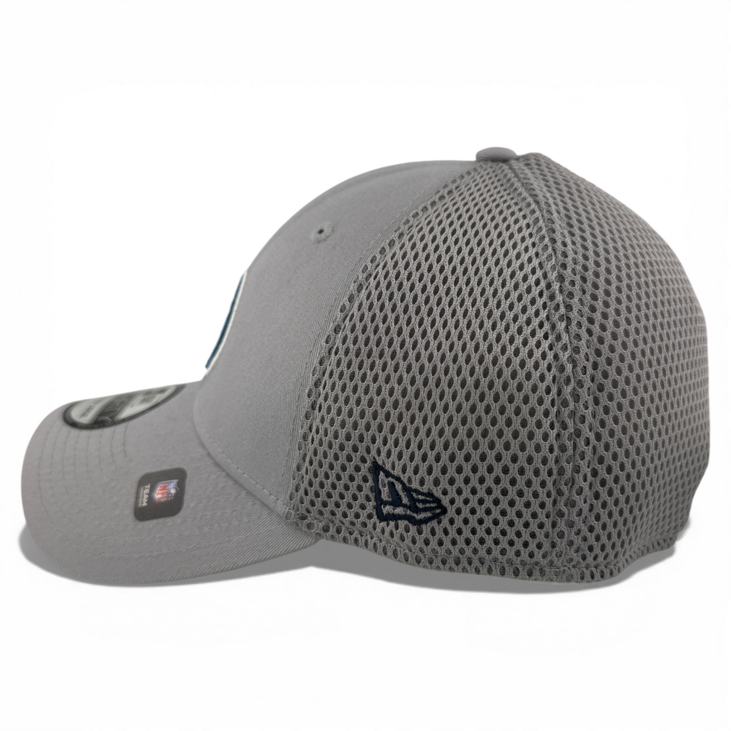 New Era Tennessee Titans NFL Grey Team Neo Mesh 39Thirty Flex Fit Hat Cap