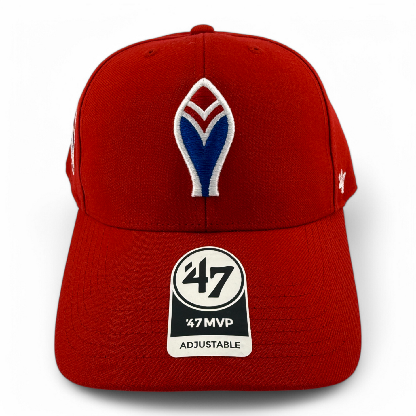 '47 Brand Atlanta Braves MLB Local Side Patch Red Feather MVP Adjustable Hat Cap