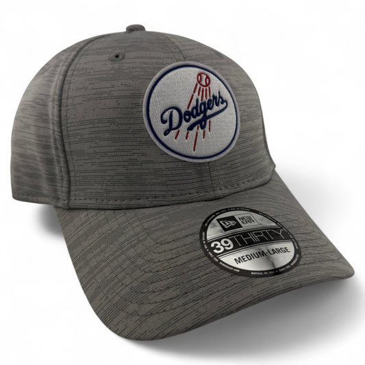 New Era Los Angeles Dodgers MLB 2023 Clubhouse Grey 39Thirty Stretch Fit Hat