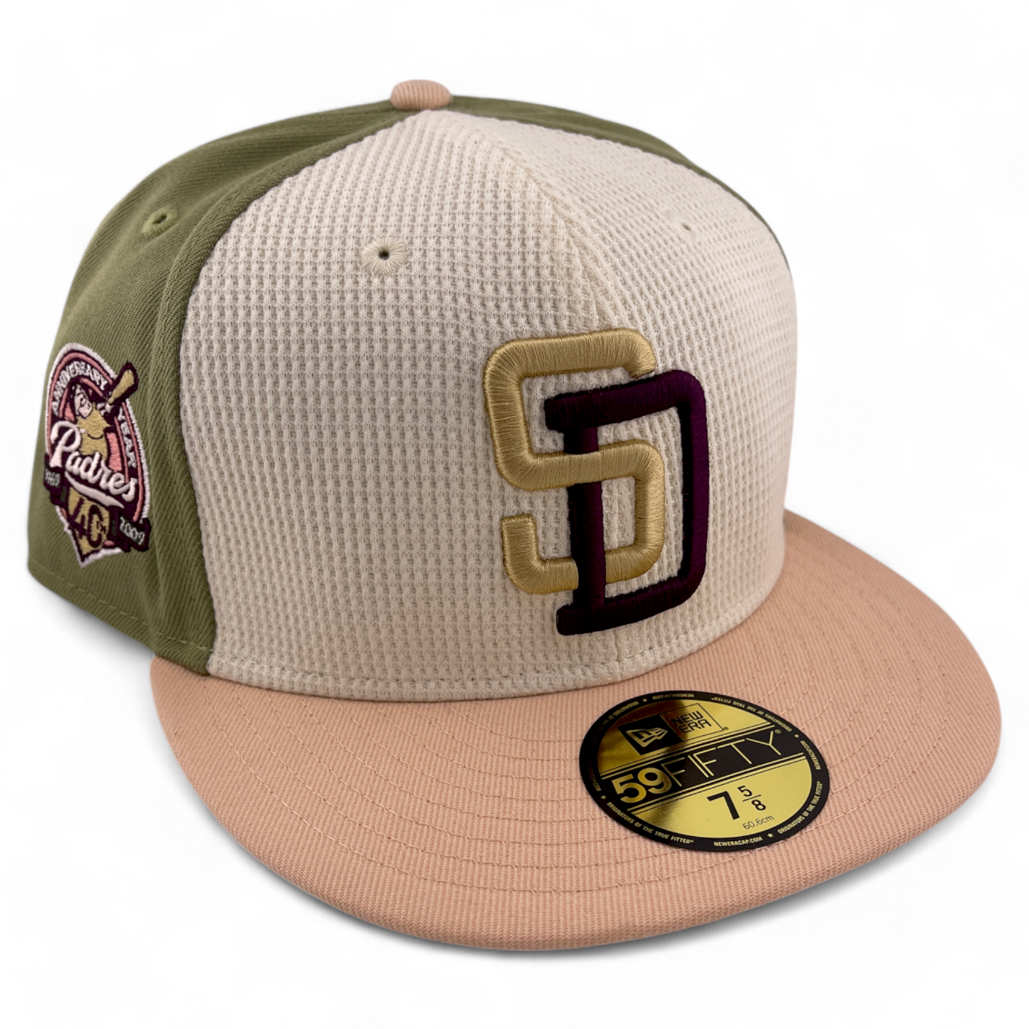 New Era San Diego Padres MLB Thermal Front Pack Green/Cream 59FIFTY Fitted Hat