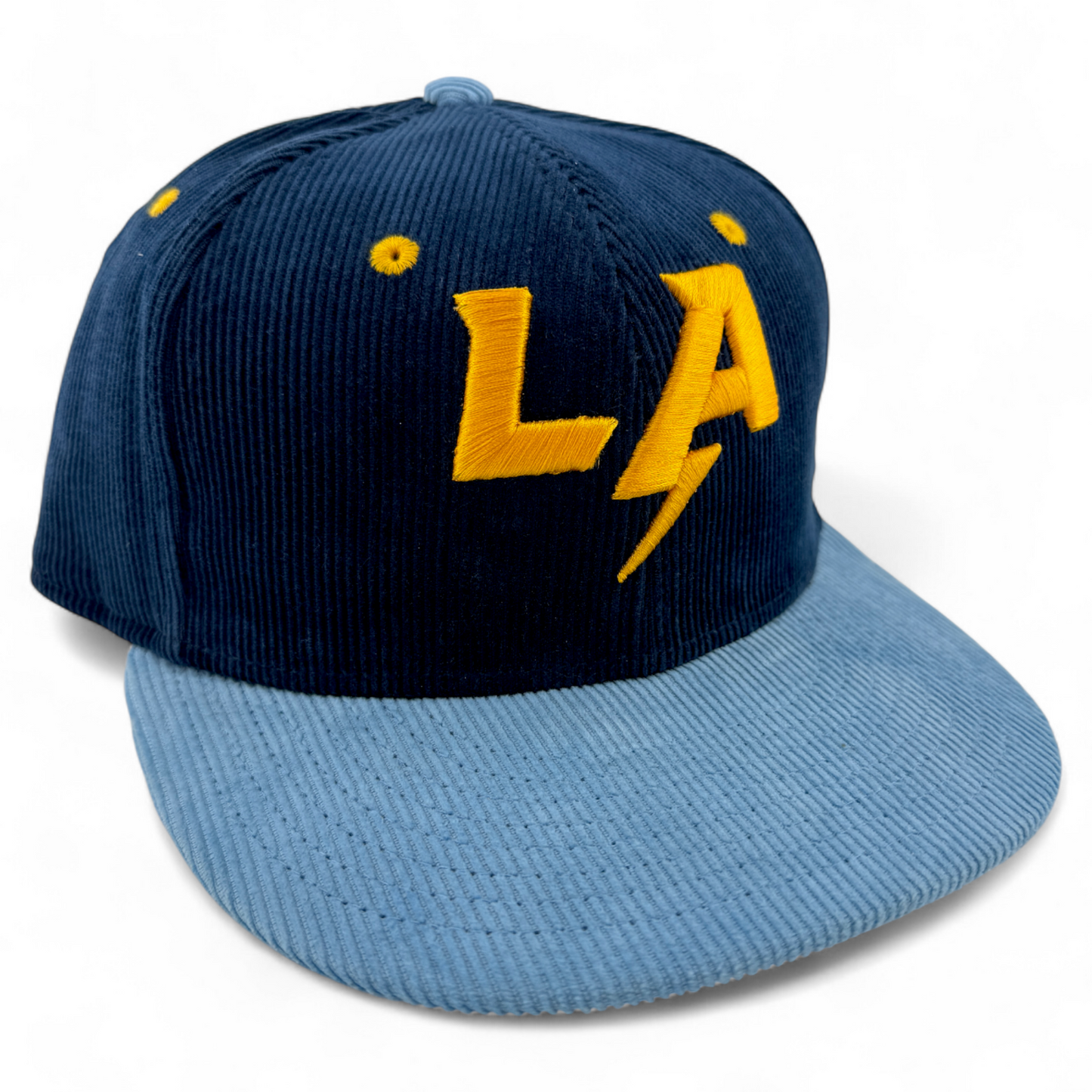 New Era Los Angeles Chargers NFL Navy Corduroy Ultimate 59FIFTY Fitted Hat Cap