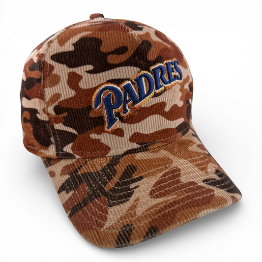 New Era San Diego Padres MLB Camo Cord A-Frame 9Forty Snapback Adjustable Hat
