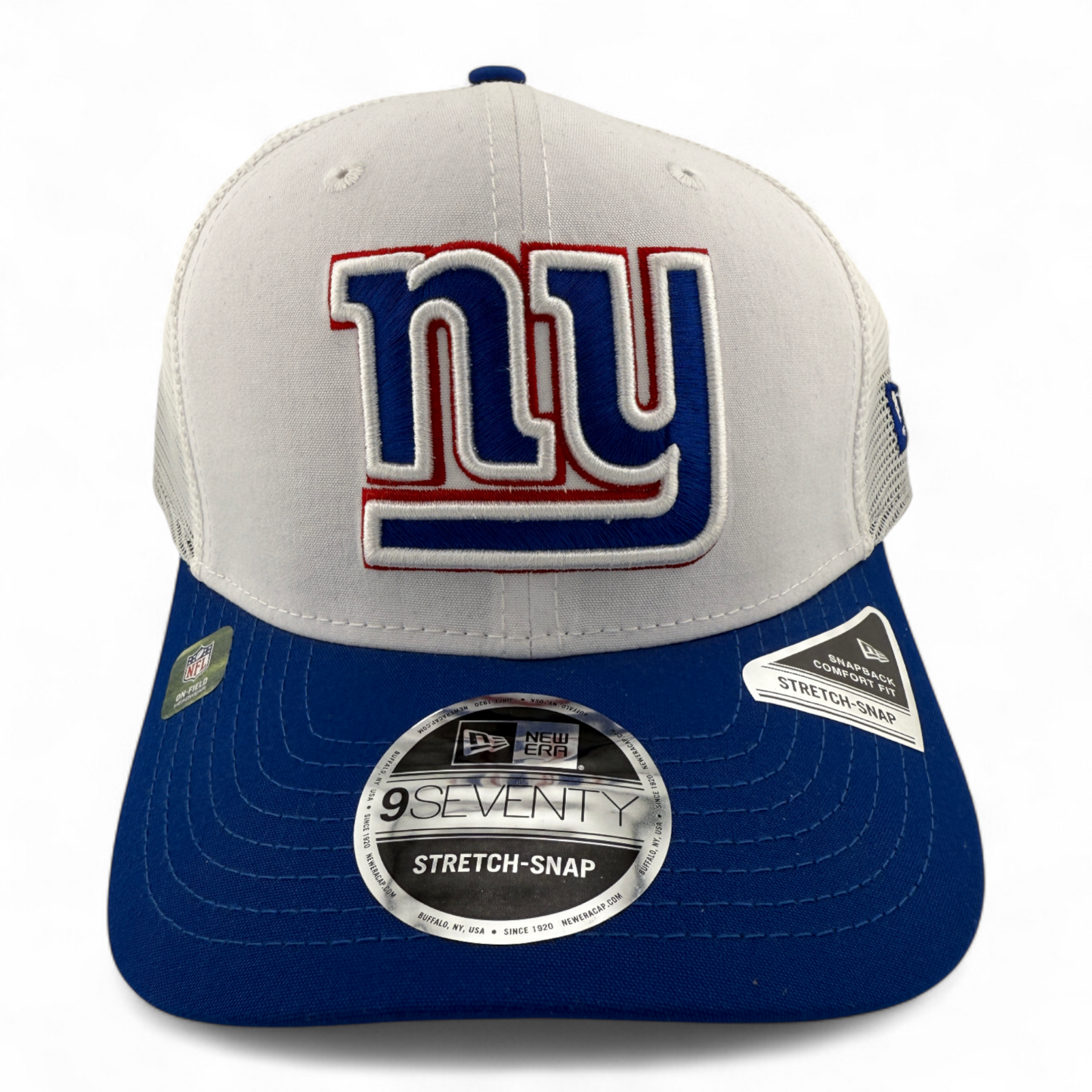 New Era New York Giants NFL 2024 Training Camp 9Seventy Trucker Stretch-Snapback