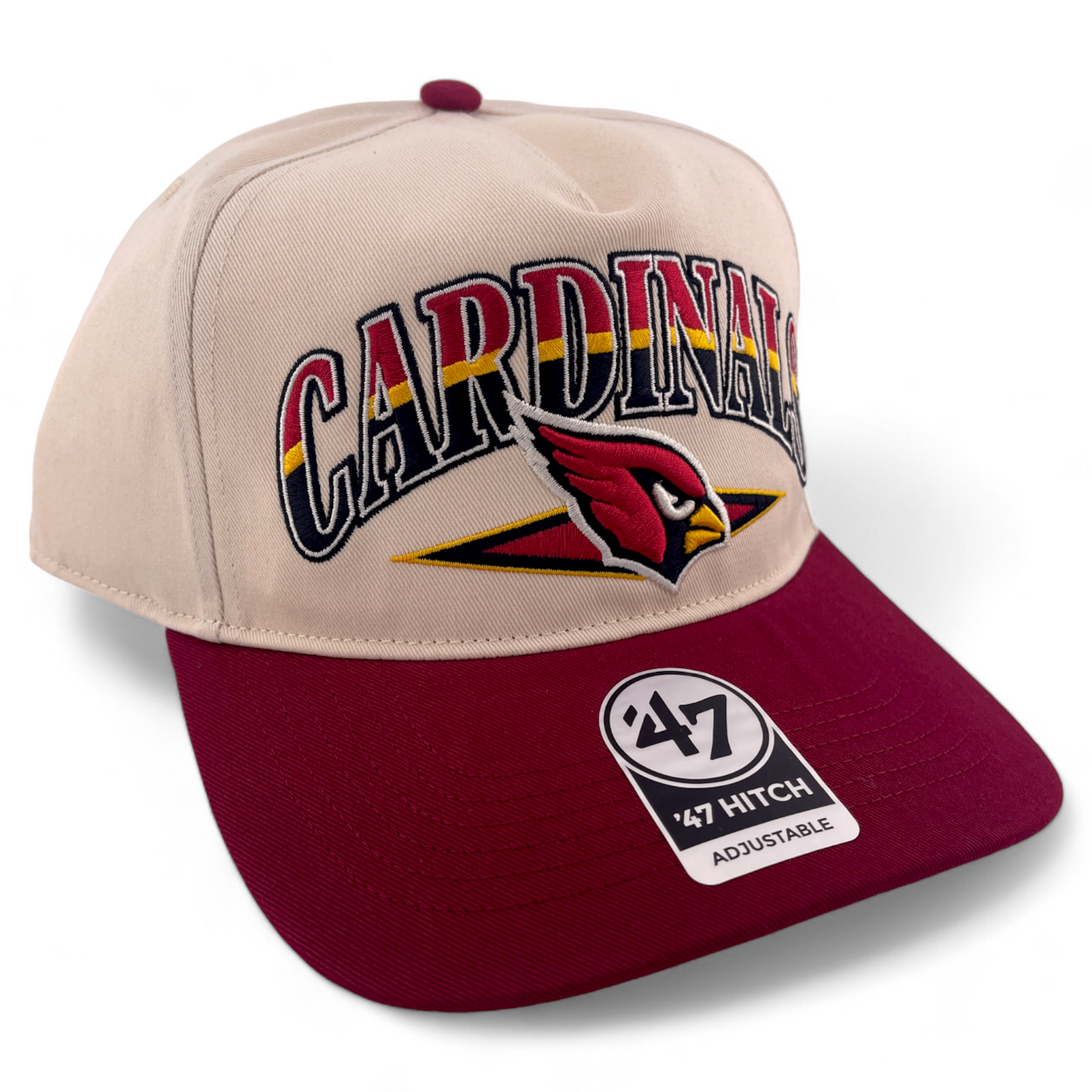 ~NEW DROP~ '47 Brand Arizona Cardinals NFL Arc Line Hitch A-Frame Snapback Adjustable Hat