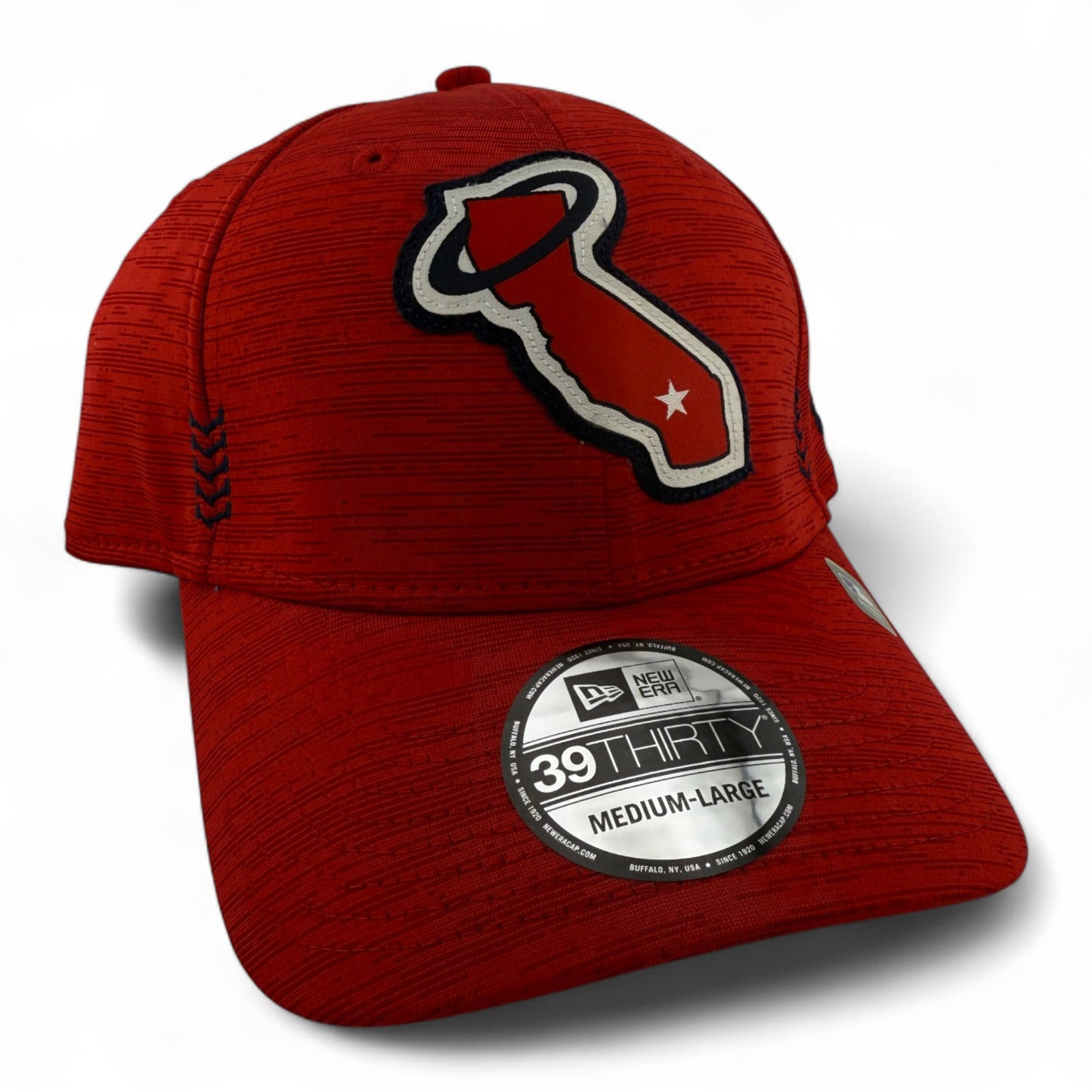 New Era Los Angeles Angels MLB 2024 Clubhouse Red 39Thirty Flex Fit Hat Cap