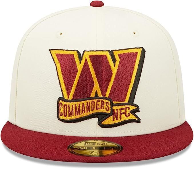 New Era Washington Commanders 2022 Sideline NFL Cream 59FIFTY Fitted Hat Cap