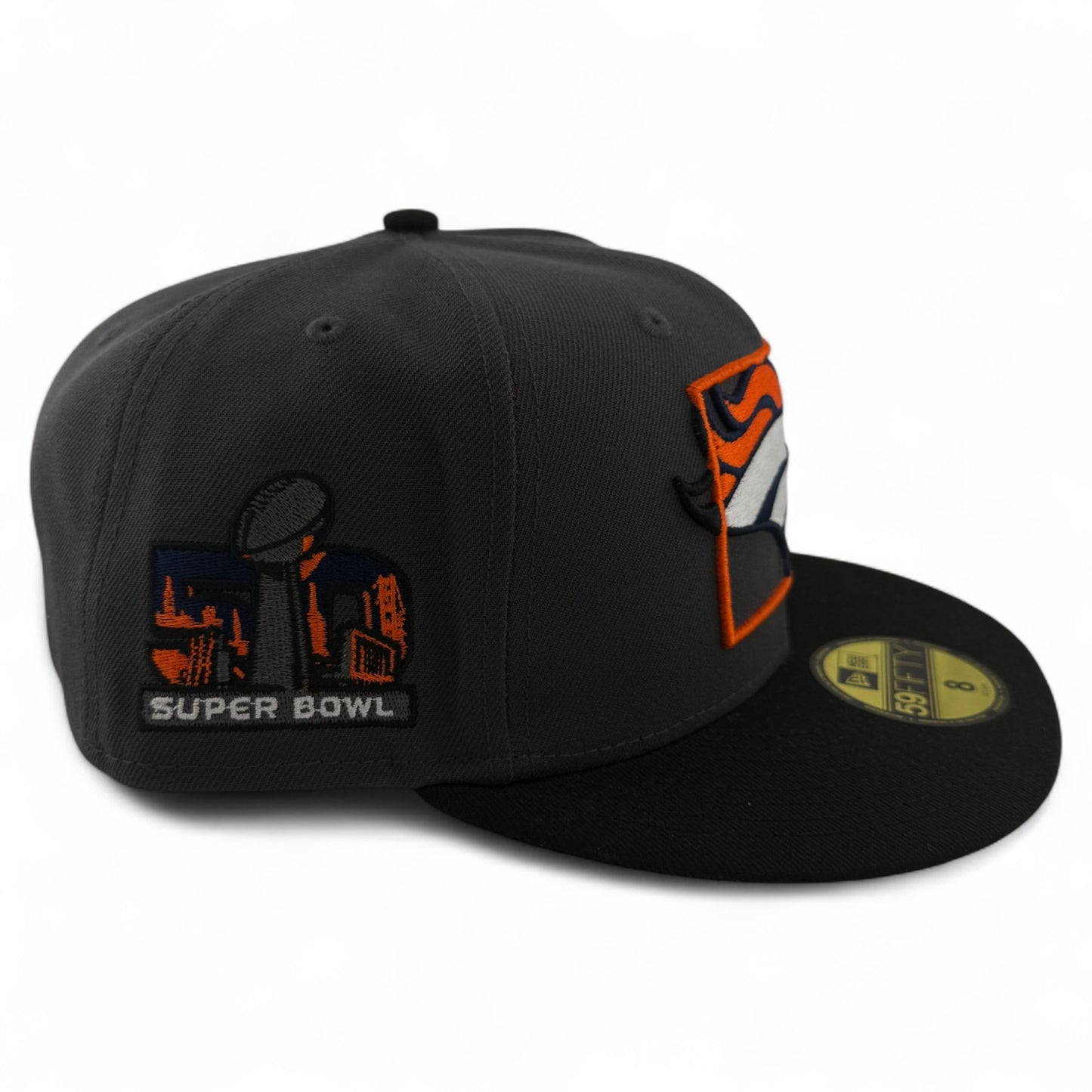 New Era Denver Broncos NFL State Logo Pack Super Bowl 50 59FIFTY Fitted Hat Cap