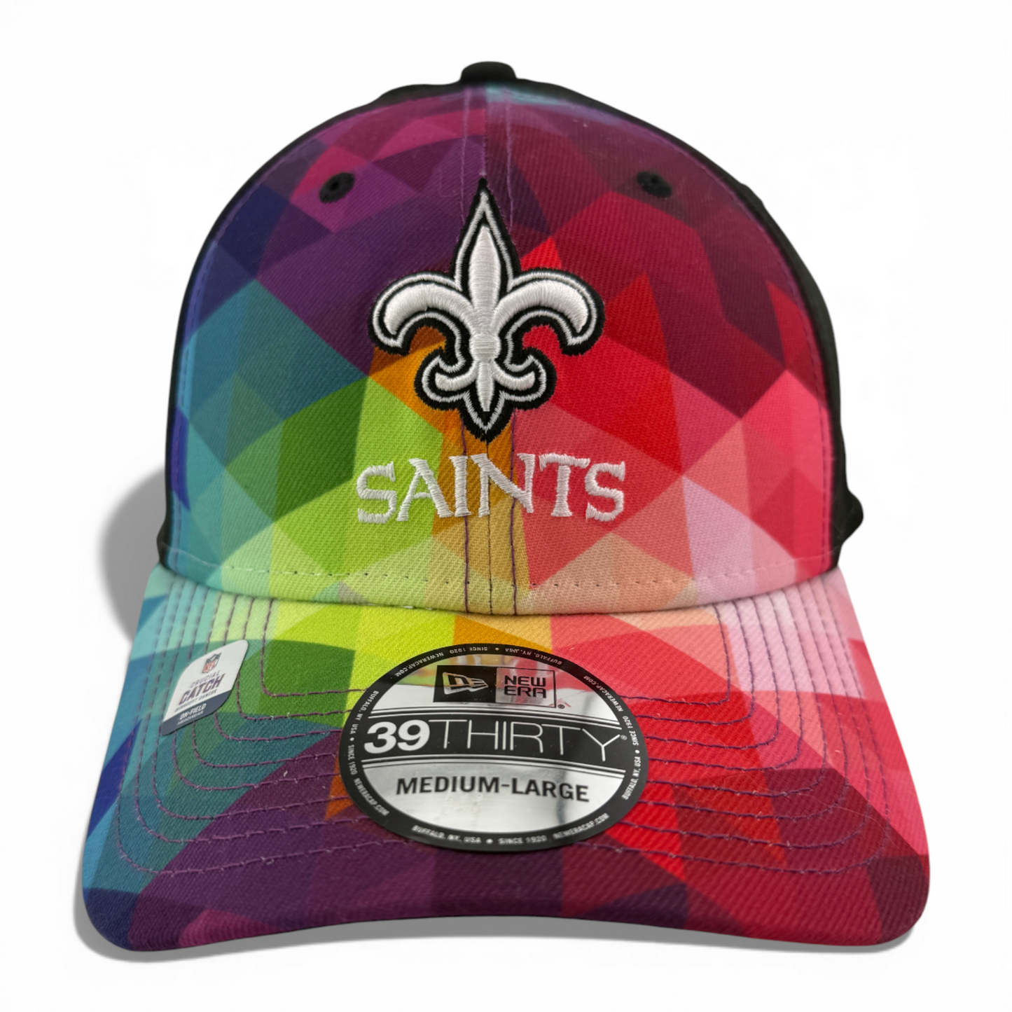 New Era New Orleans Saints NFL 2023 Crucial Catch 39Thirty Flex Fit Hat Cap