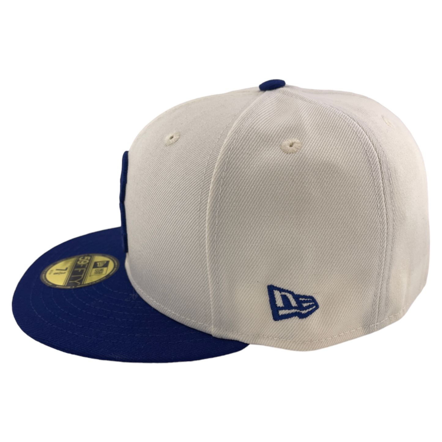 New Era Brooklyn Dodgers MLB Cream/Blue Chrome Pack 59Fifty Fitted Hat Cap