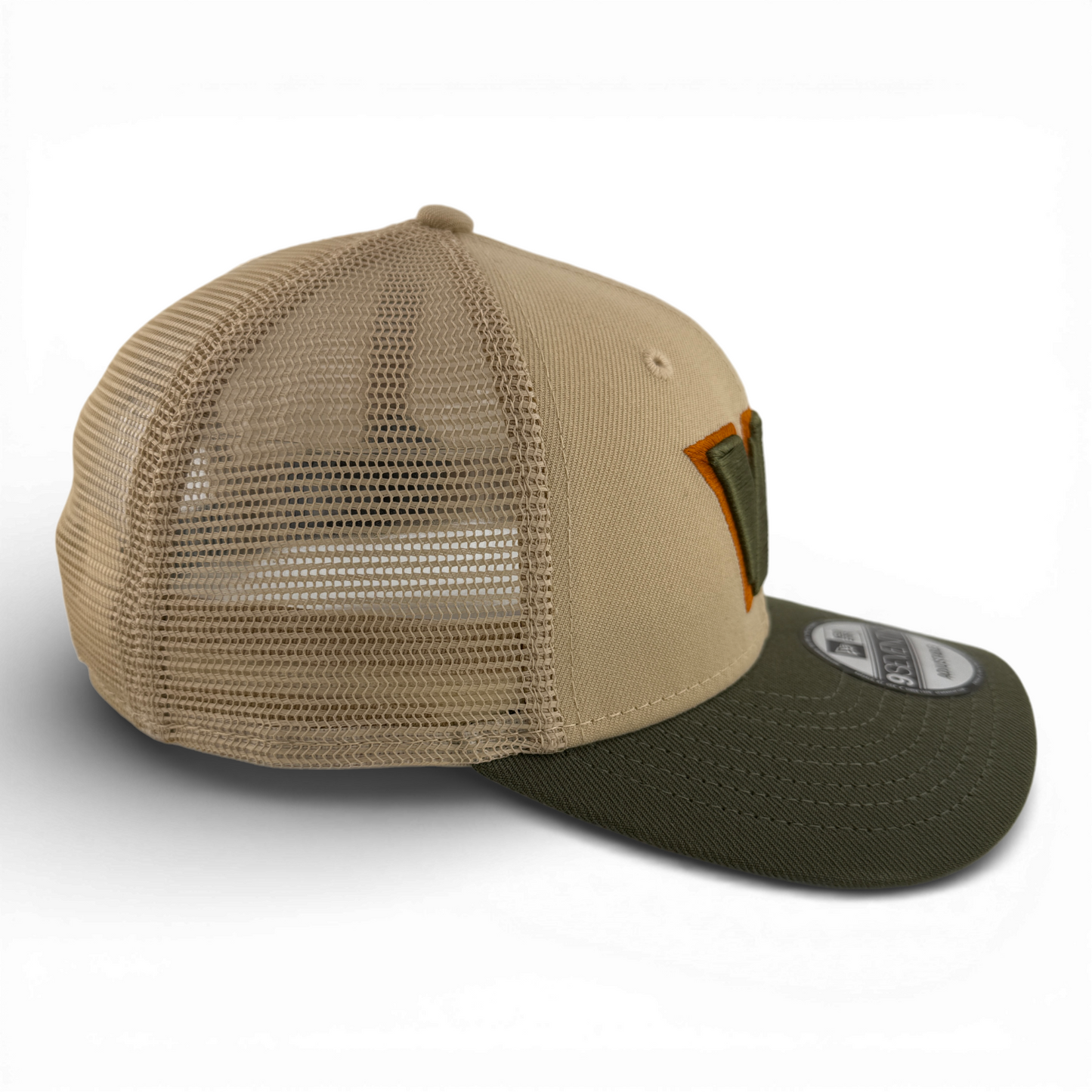 New Era Washington Commanders Olive/Tan Trucker 9Seventy Snapback Adjustable Hat