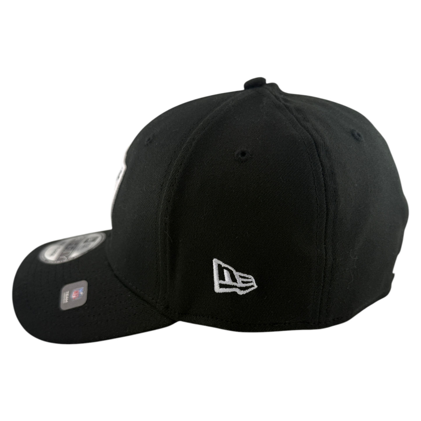 New Era Las Vegas Raiders NFL Team Classic Logo Black 39Thirty Flex Fit Hat Cap