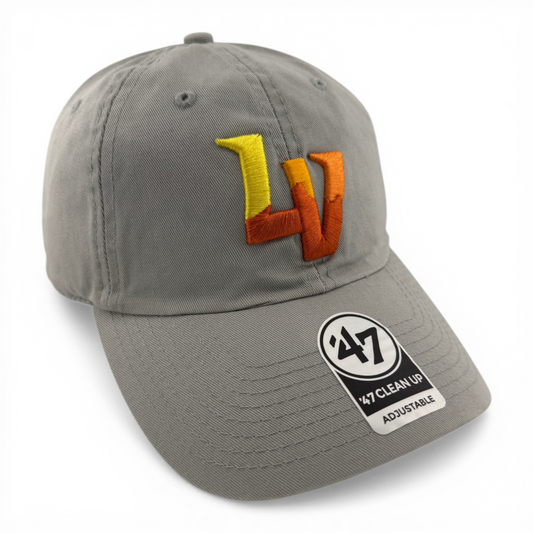 '47 Brand Las Vegas Aviators MiLB Grey Logo Clean Up Adjustable Dad Hat Cap