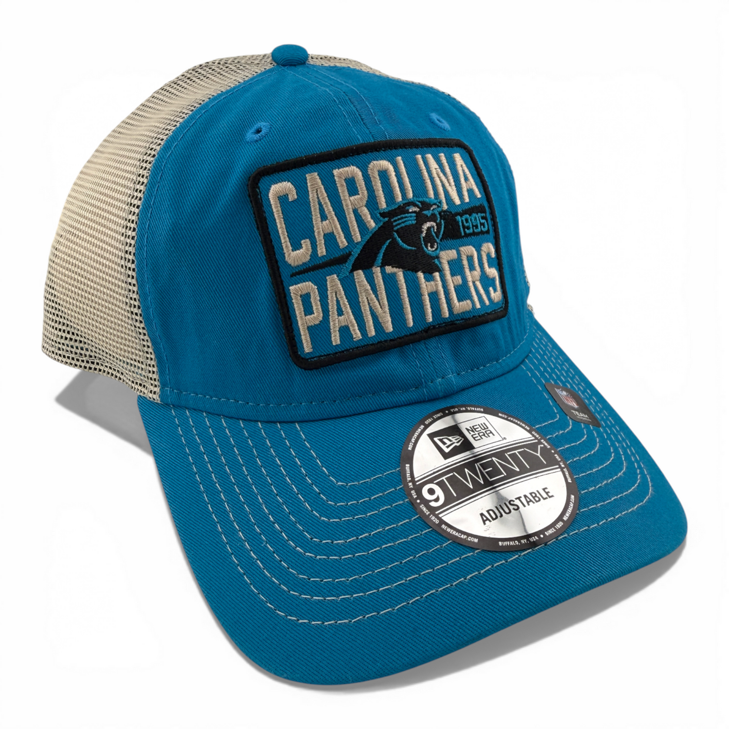 New Era Carolina Panthers NFL Devoted Trucker 9Twenty Snapback Adjustable Hat