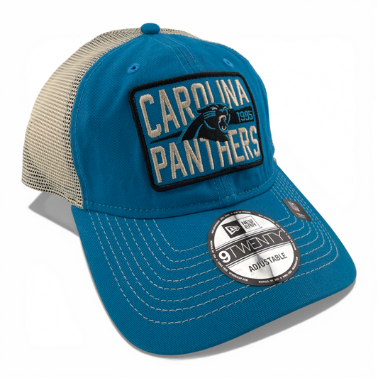 New Era Carolina Panthers NFL Devoted Trucker 9Twenty Snapback Adjustable Hat
