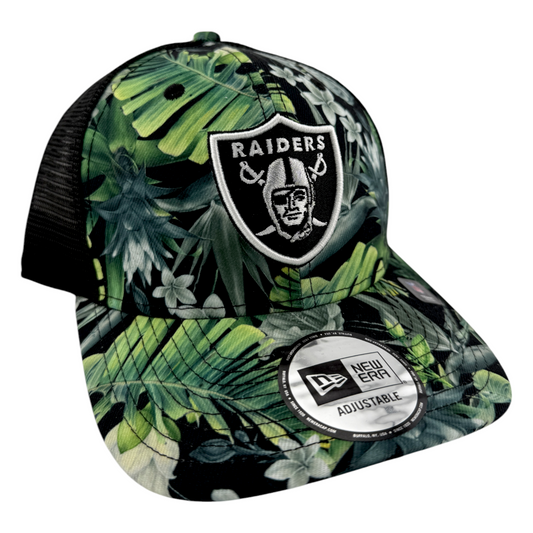 New Era Las Vegas Raiders NFL Floral Botanical Snapback Adjustable Trucker Hat