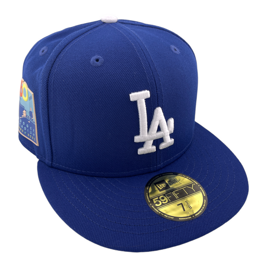 New Era Los Angeles Dodgers Stadium 60th Patch Blue/Black UV 59FIFTY Fitted Hat Cap