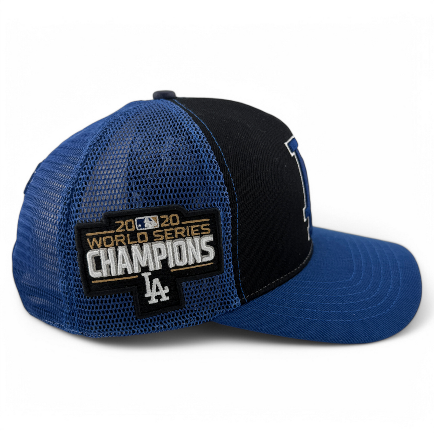 Pro Standard Los Angeles Dodgers A-Frame Mesh Trucker Adjustable Snapback Hat