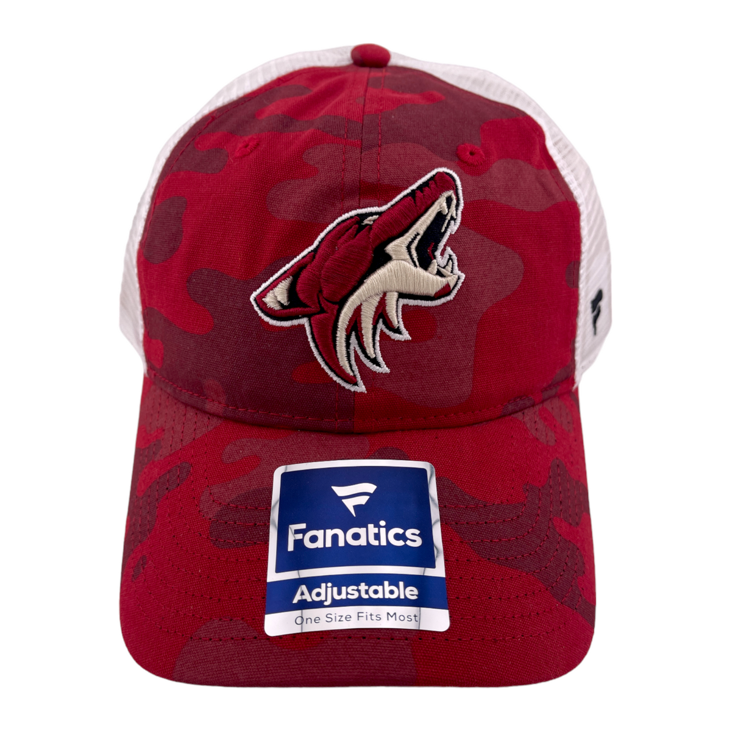 Fanatics Arizona Coyotes NHL Hockey Camo Mesh Snapback Adjustable Dad Hat Cap