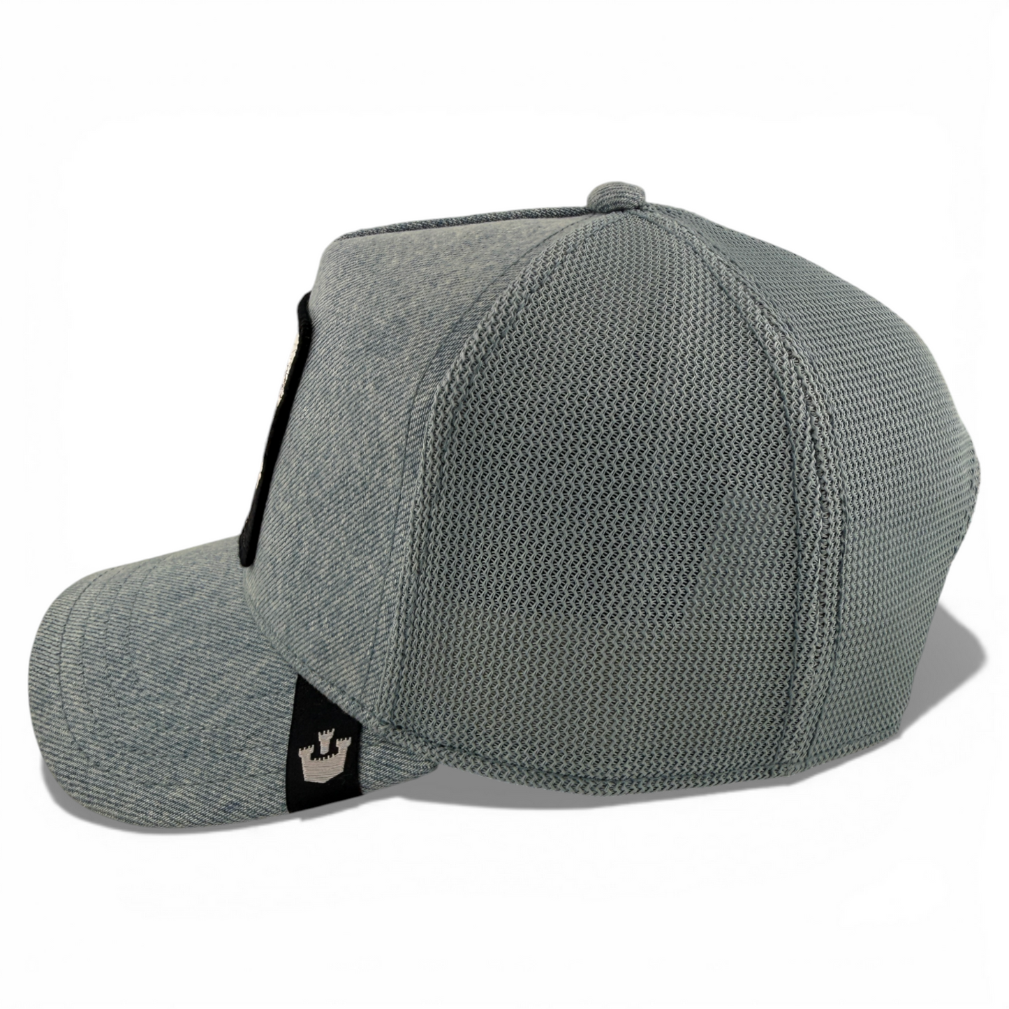 Goorin Bros Killer Eagle Farm Light Denim Mesh Trucker Snapback Adjustable Hat