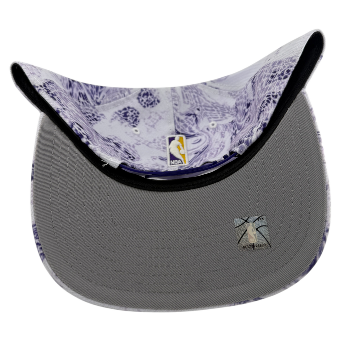 New Era Los Angeles Lakers White Snake A-Frame 9Forty Snapback Adjustable Hat