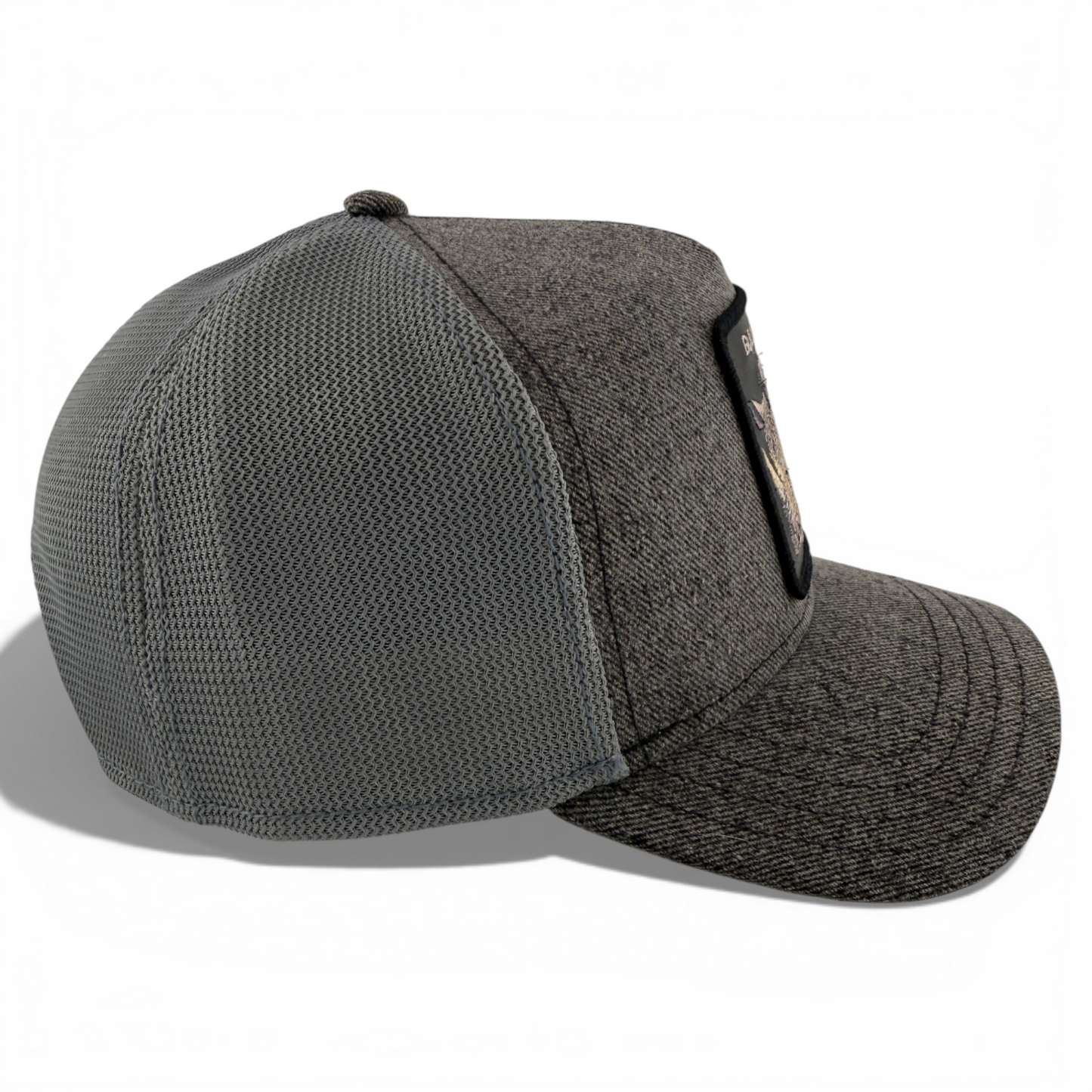 Goorin Bros Bulletproof Rhino Farm Denim Mesh Trucker Snapback Adjustable Hat