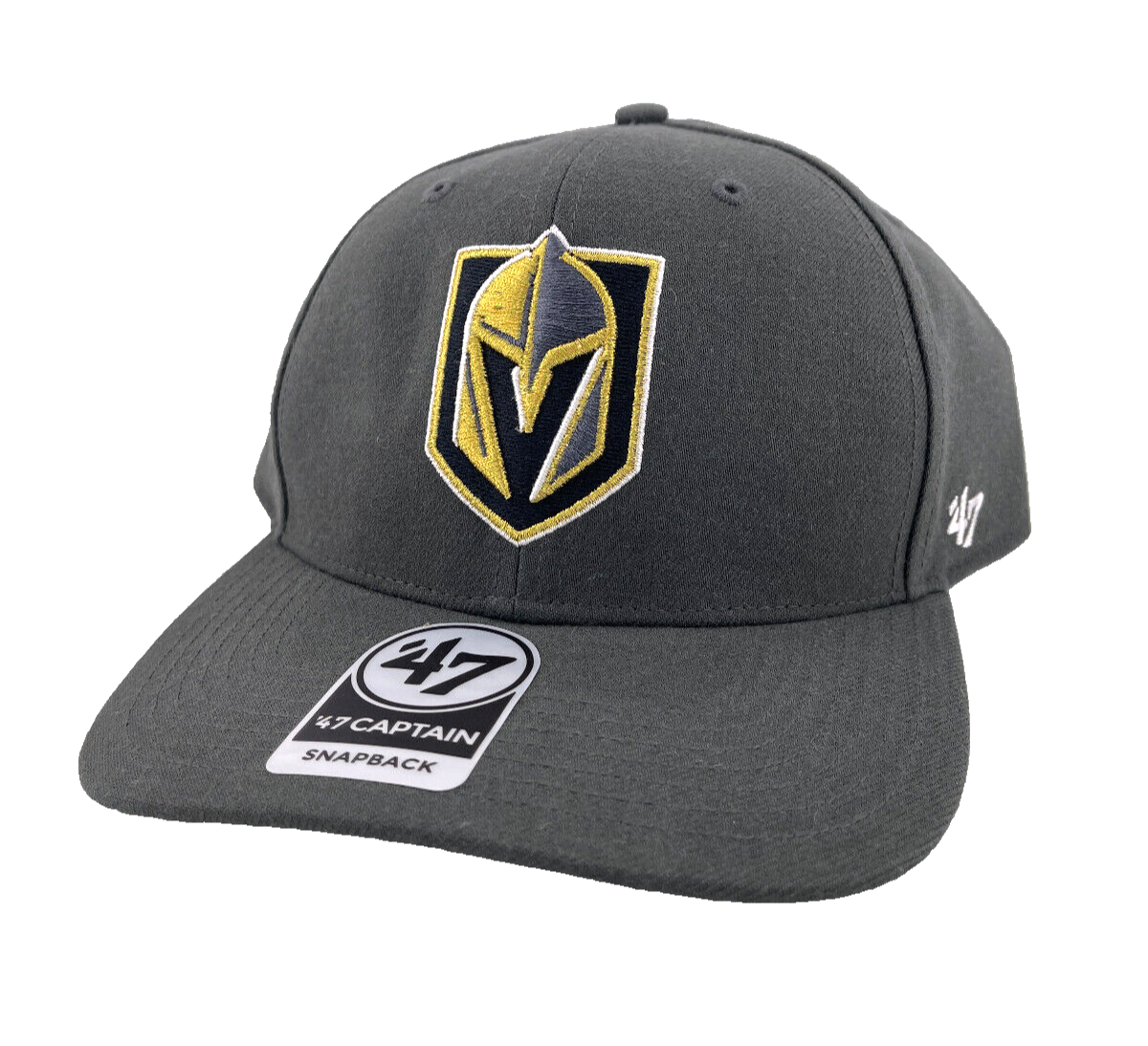 '47 Brand Captain Las Vegas Golden Knights NHL Grey UV Captain Snapback Adjustable Hat Cap