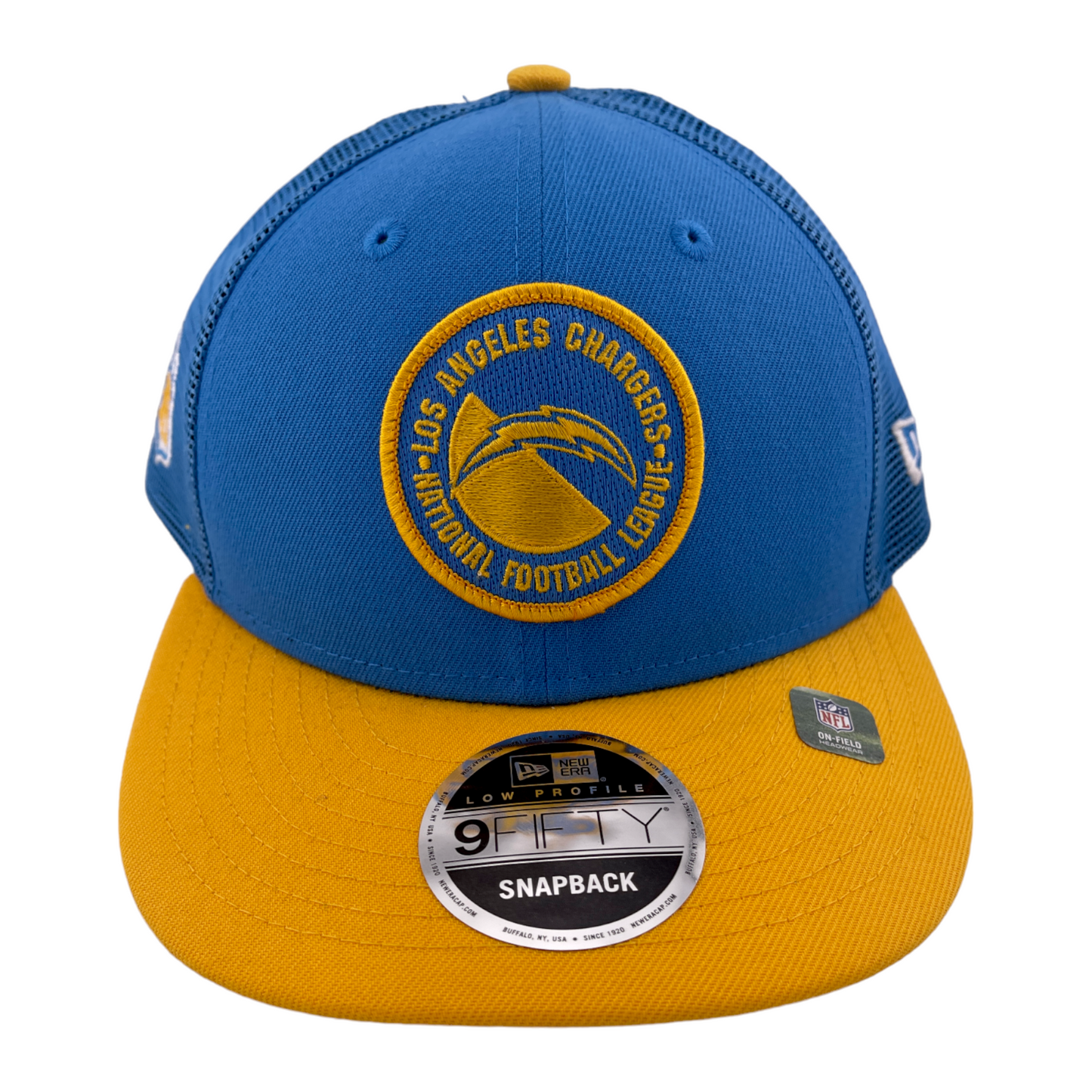 ~NEW DROP~ New Era Los Angeles Chargers 2023 Sideline 9FIFTY Low Profile Mesh Snapback Hat