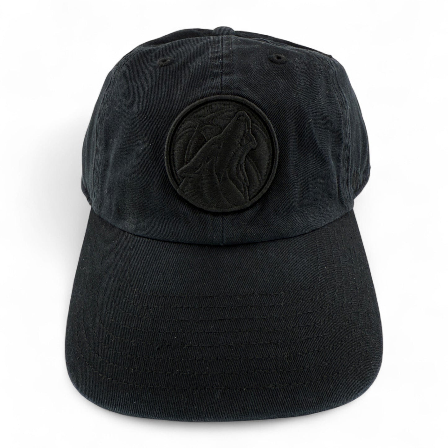 '47 Brand Dallas Mavericks NBA All Black Logo Clean Up Adjustable Dad Hat Cap
