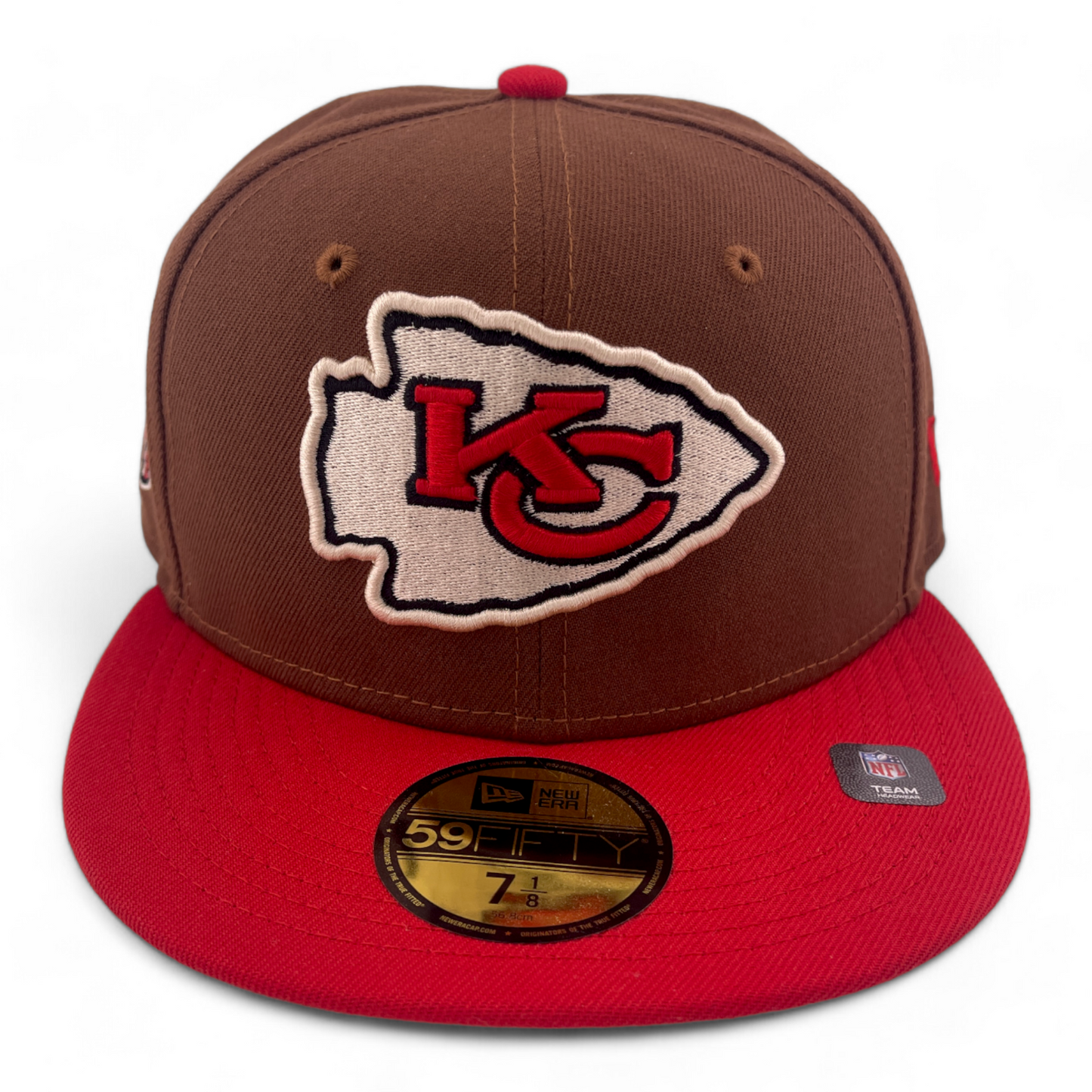 New Era Kansas City Chiefs NFL Harvest Pack 60th Patch Tan 59Fifty Fitted Hat