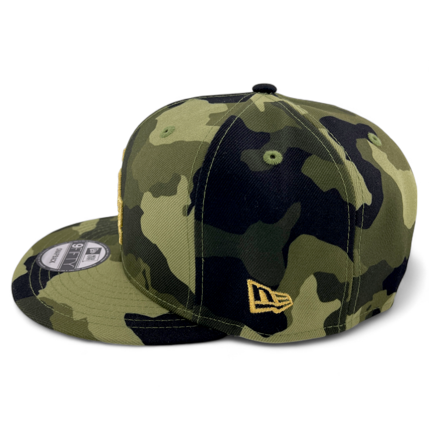 New Era Los Angeles Dodgers MLB 2022 Armed Forces Day Camo 9FIFTY Snapback Hat Cap