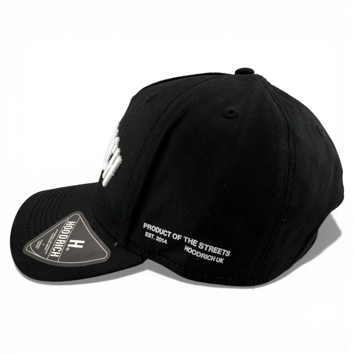 Hoodrich OG Mark Strapback Side Patch Black/Blue A-Frame Adjustable Hat Cap