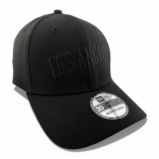 New Era Los Angeles Dodgers MLB All Blackout City Connect 39Thirty Flex Fit Hat