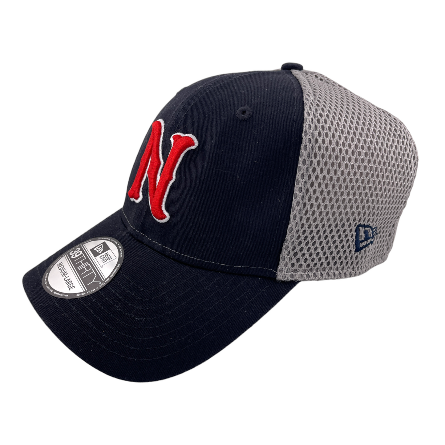 New Era Nashville Sounds MiLB Navy Blue/Grey Mesh Neo 39THIRTY Hat Cap