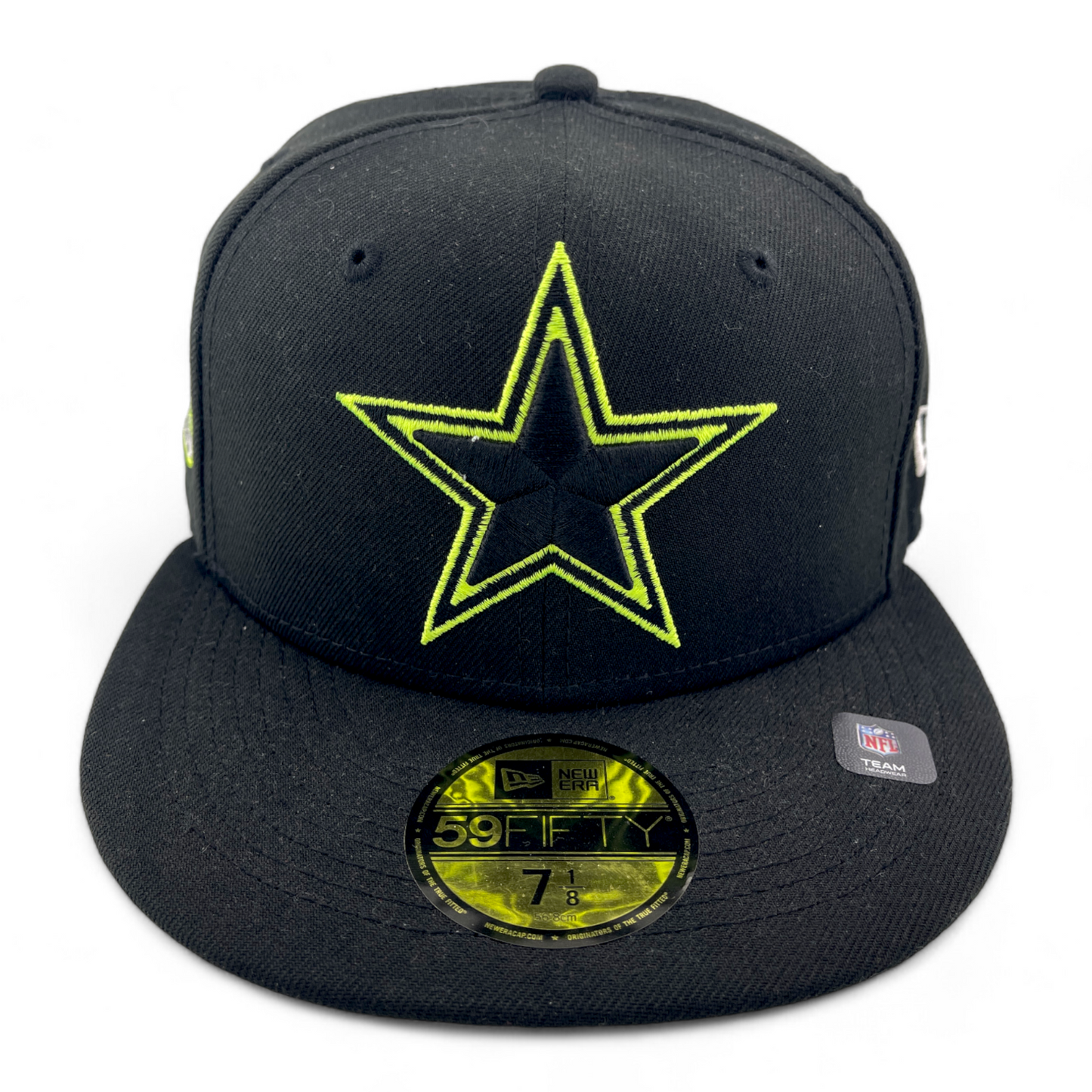 New Era Dallas Cowboys NFL Black Summer Pop Neon Green 59FIFTY Fitted Hat