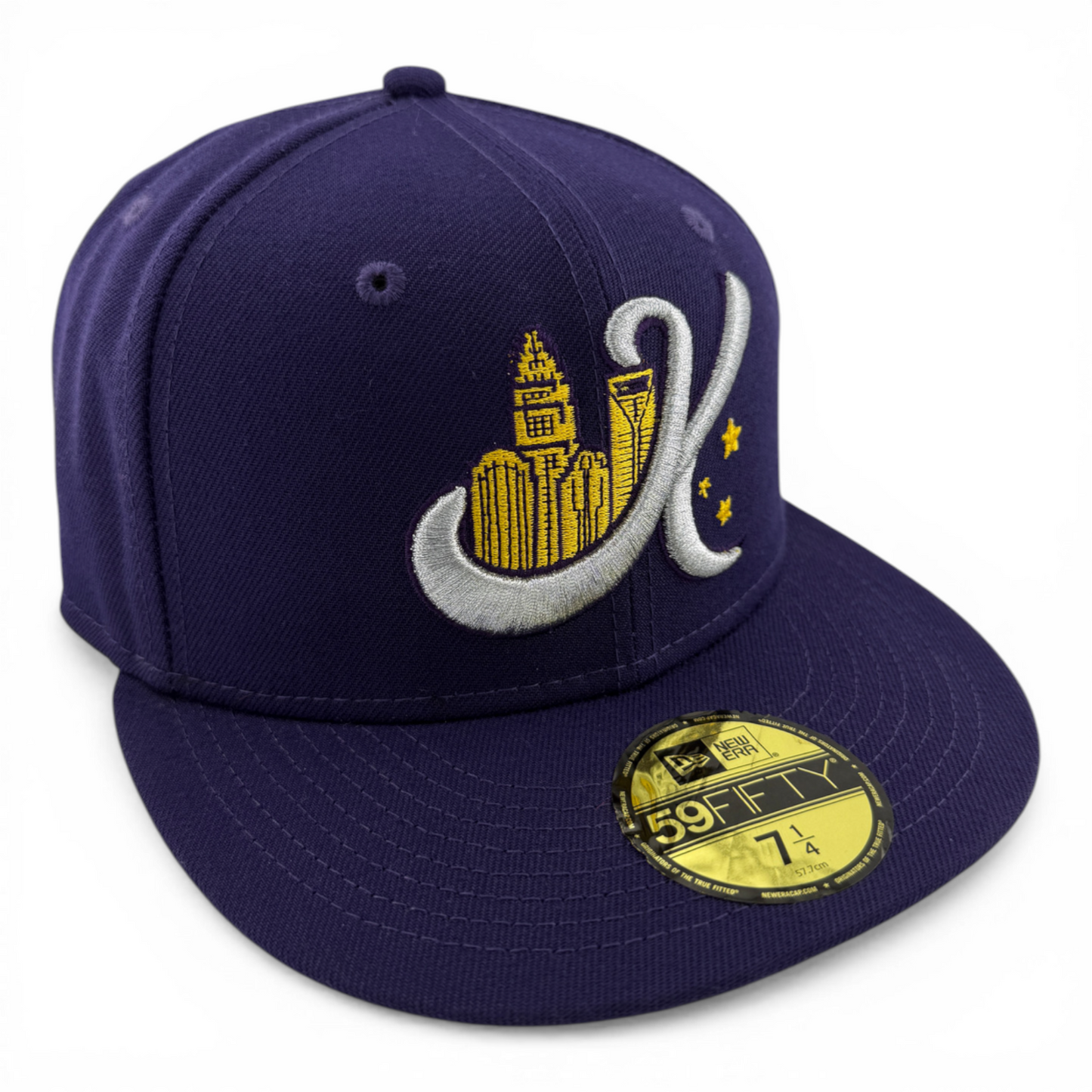 New Era Charlotte Knight MiLB Theme Nights Uptown Purple 59Fifty Fitted Hat Cap