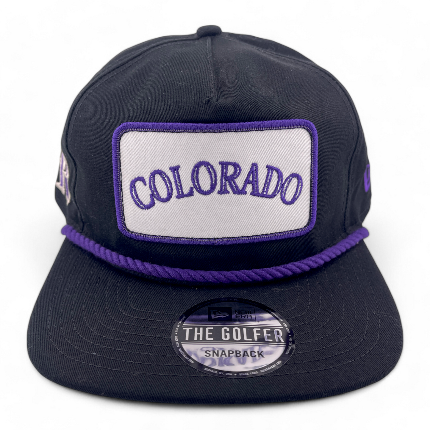 New Era Colorado Rockies MLB The Golfer Patch A-Frame Snapback Adjustable Hat