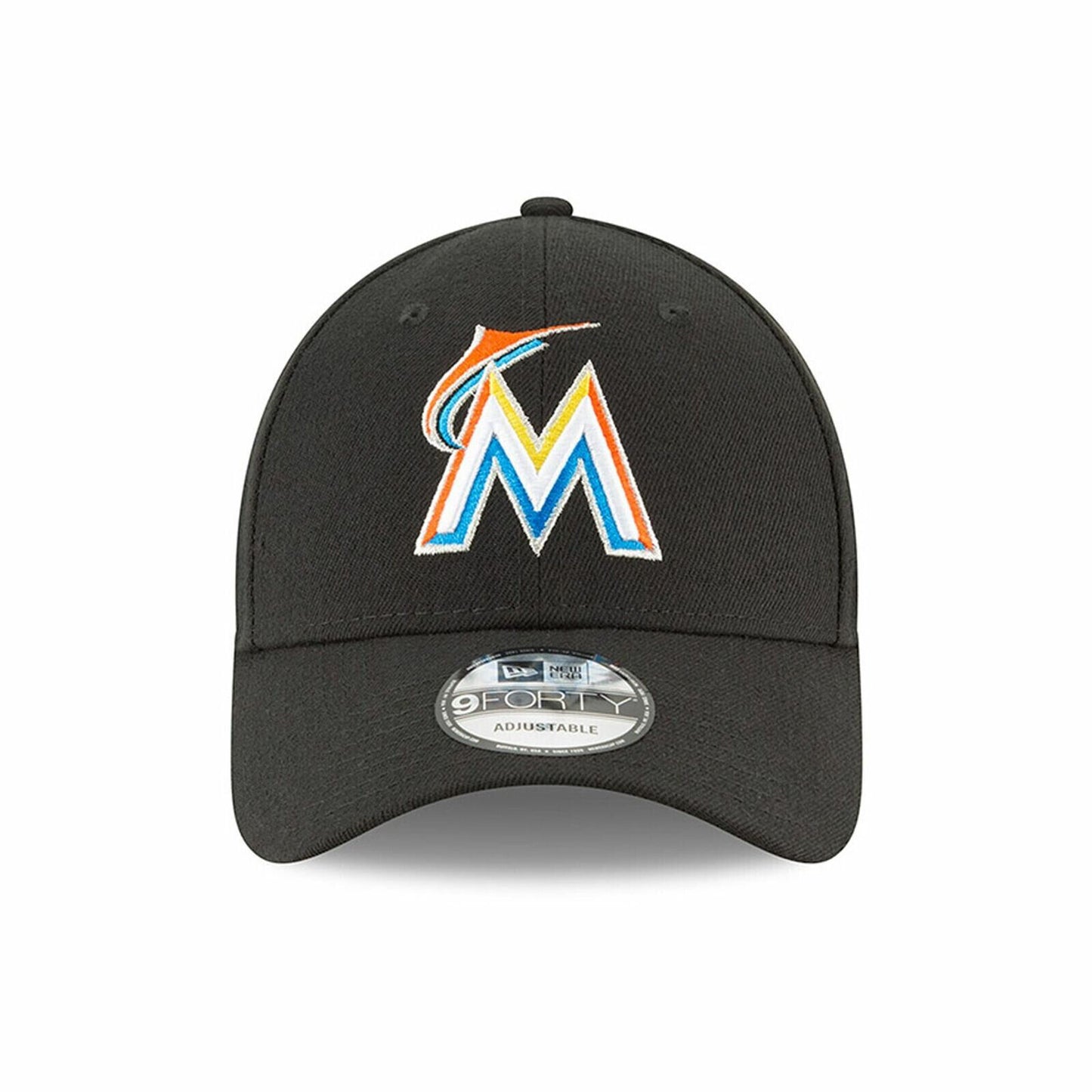 New Era Miami Marlins The League Black Color Logo 9FORTY Adjustable Hat 10489619