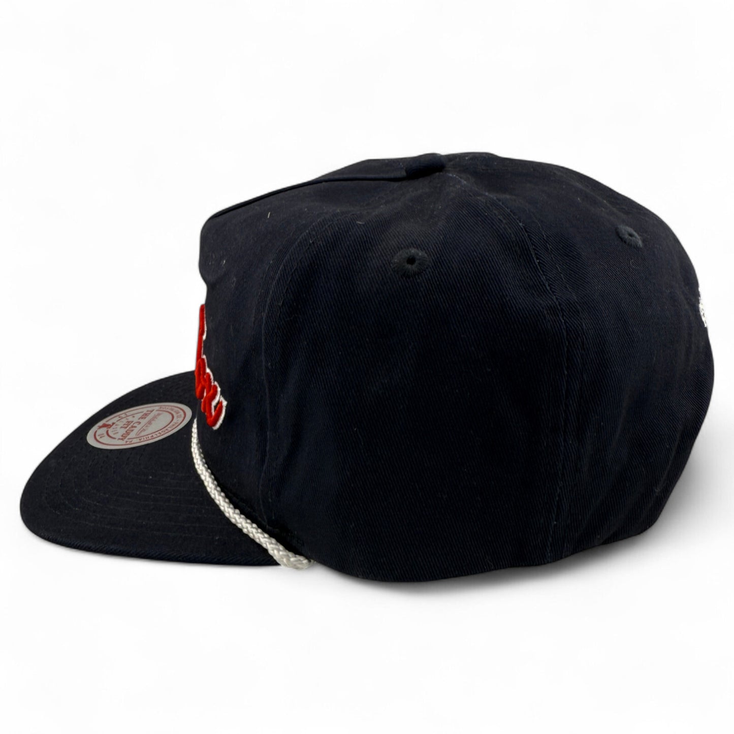 Mitchell & Ness Chicago White Sox Script A-Frame Rope Golfer Caddy Fit Snapback