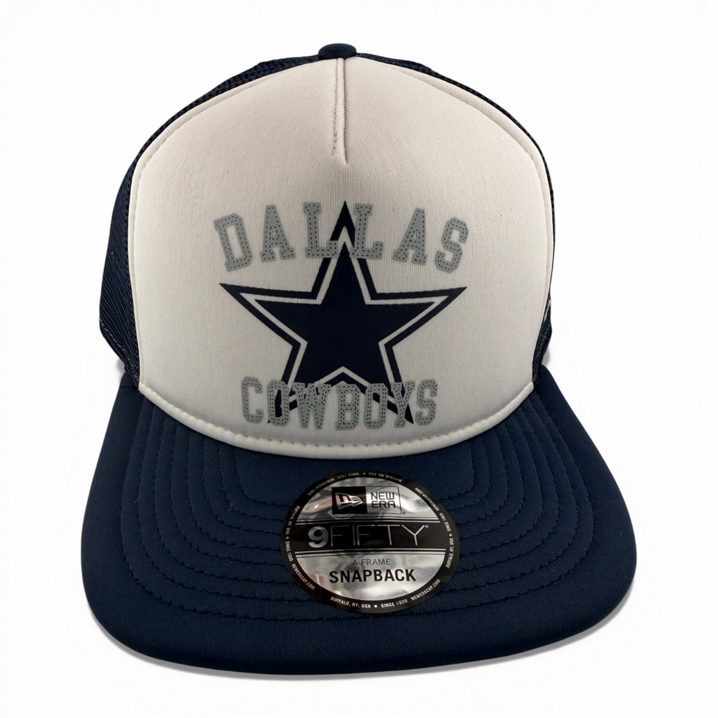 New Era Dallas Cowboys NFL Foam Front Trucker Mesh Back 9Fifty Snapback Hat Cap