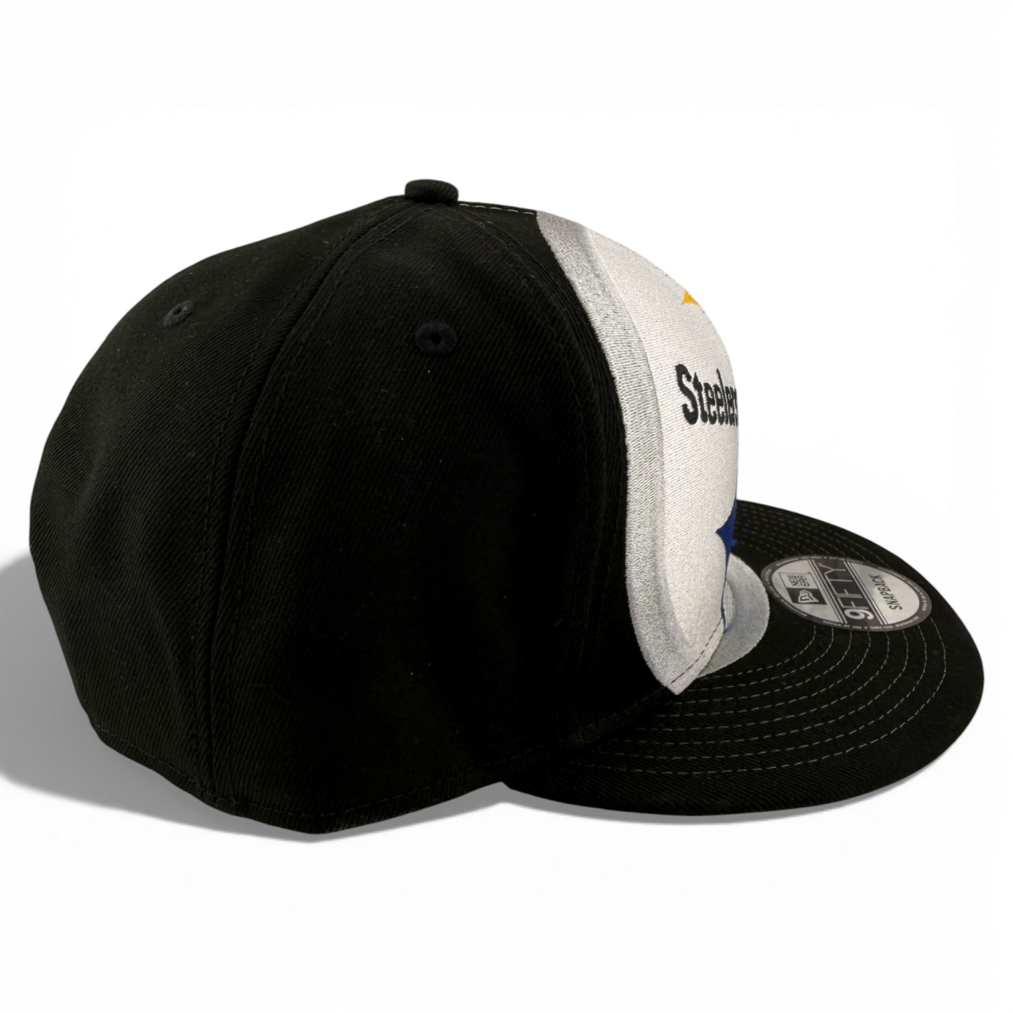 New Era Pittsburgh Steelers NFL Oversized Large Giant Logo 9Fifty Snapback Hat