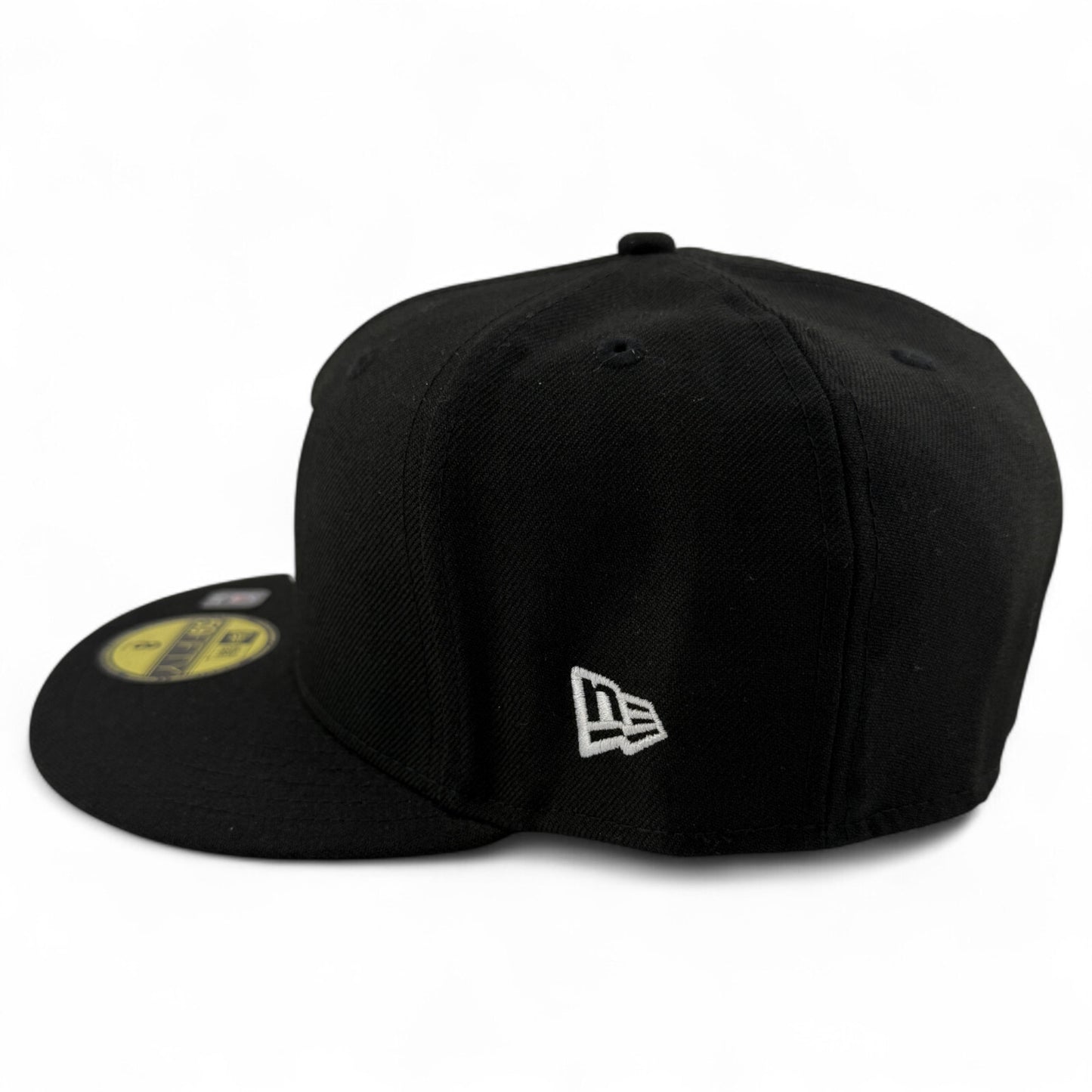 New Era Las Vegas Raiders NFL Team Basic Black 100% Wool 59Fifty Fitted Hat Cap