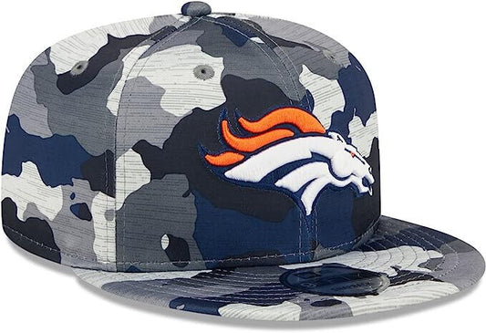 New Era Denver Broncos Training Camp 2022 NFL Camo 9FIFTY Snapback Hat Cap