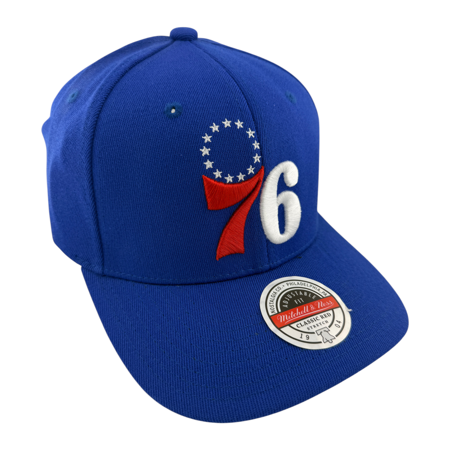 Mitchell & Ness Philadelphia 76ers NBA Classic Red Snapback Adjustable Fit Hat