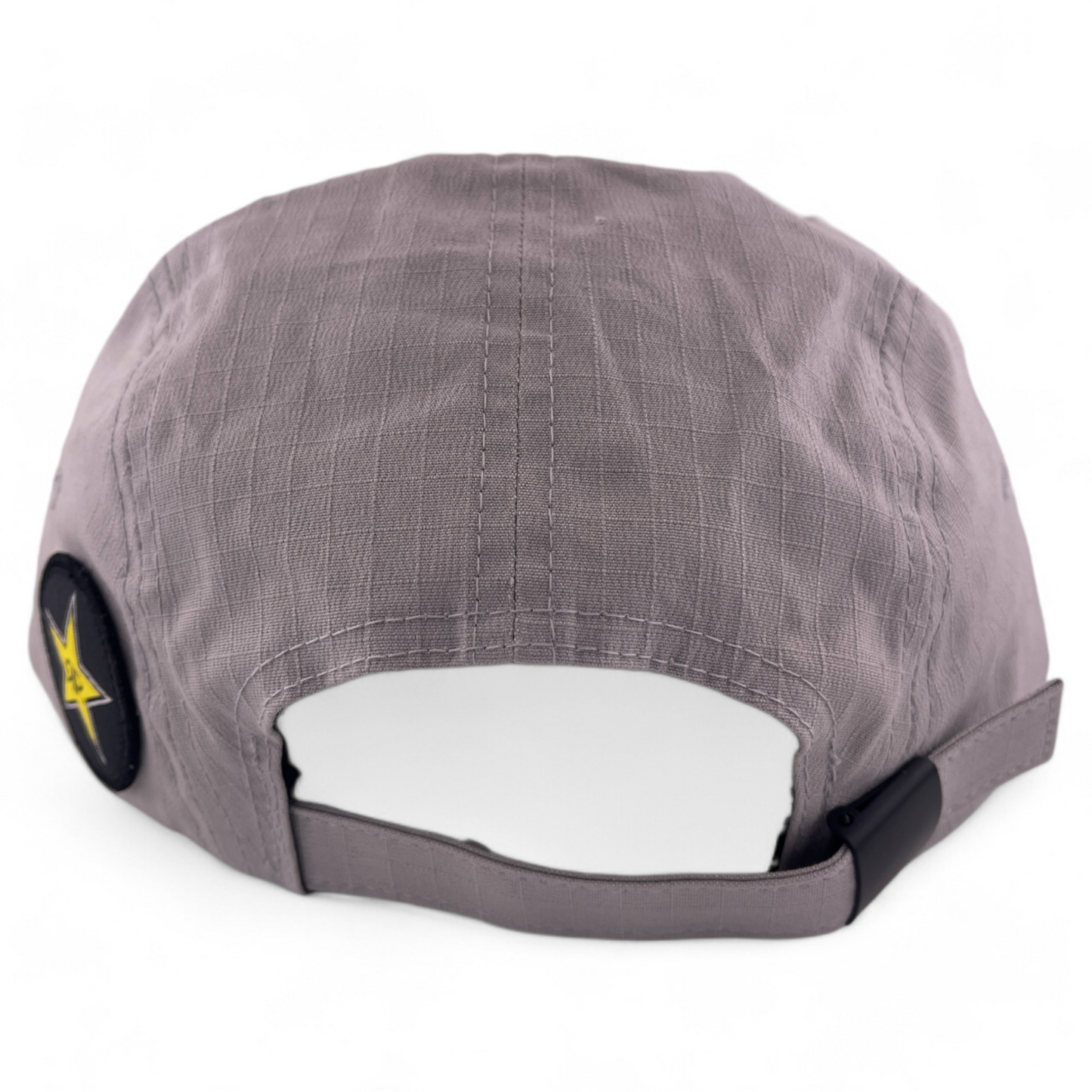 Yupoong Rockstar Energy Drink Star Logo Grey 5-Panel Adjustable Strapback Hat