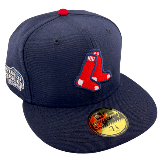 New Era Boston Red Sox MLB 2004 World Series Hat Club Navy 59Fifty Fitted Cap