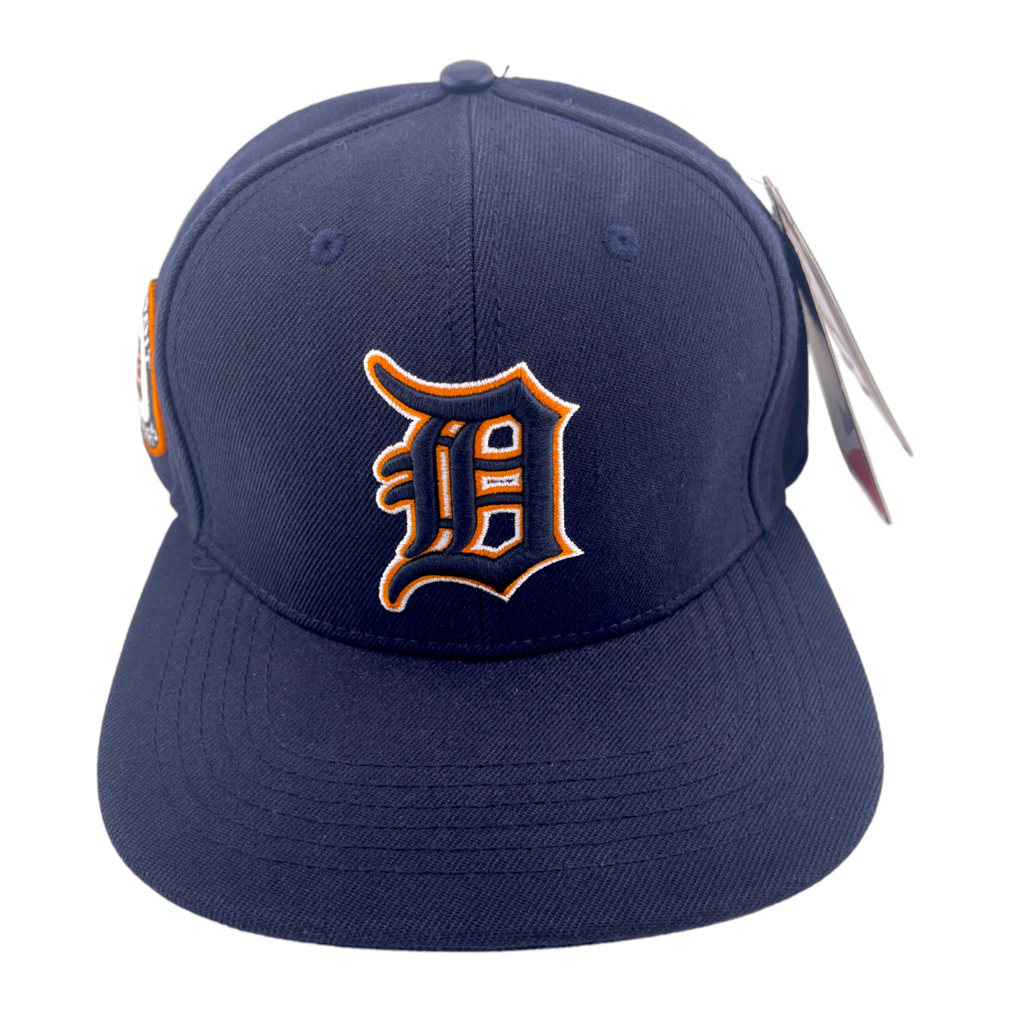 Pro Standard Detroit Tigers D Logo Side Patch Navy Blue Snapback Hat Cap