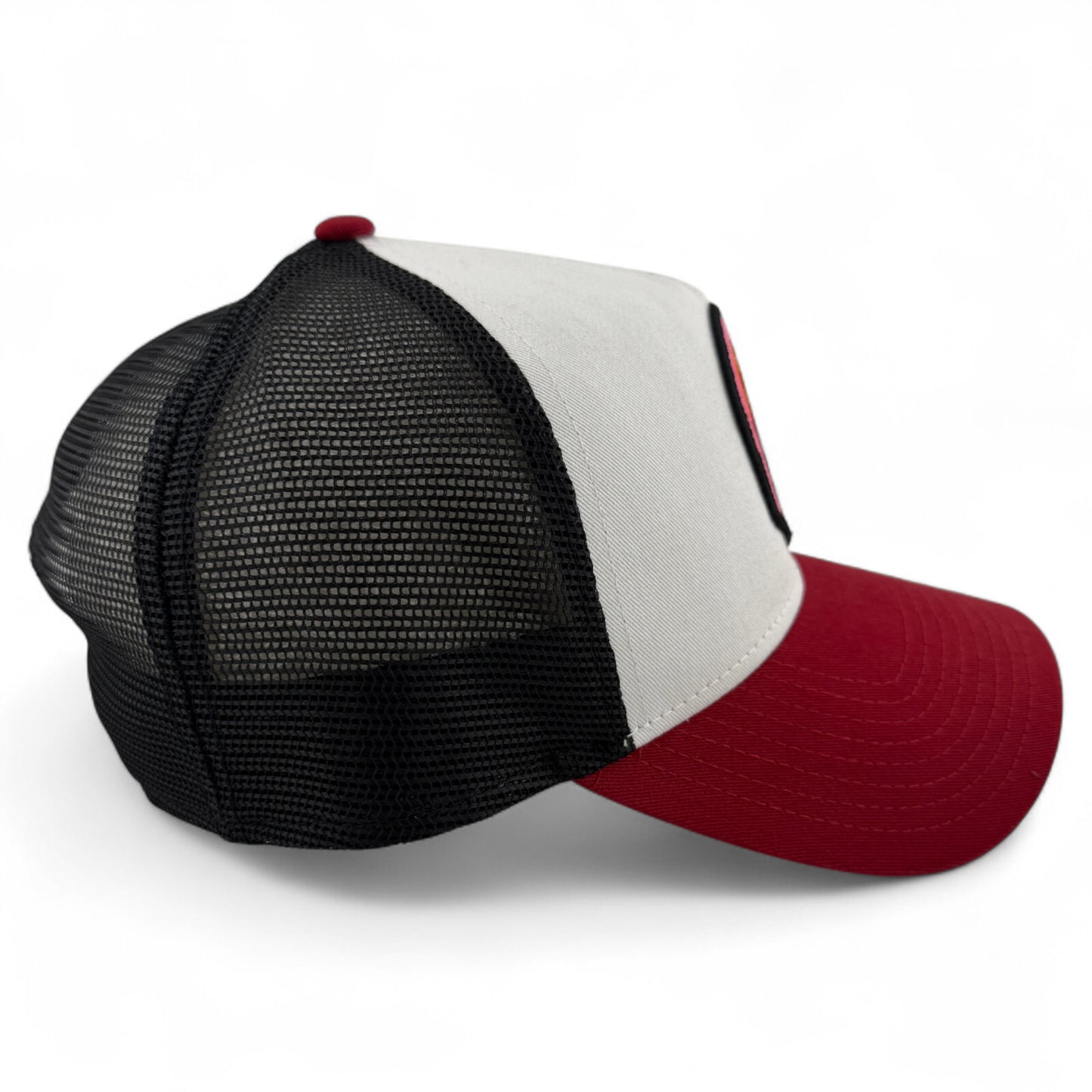New Era Miami Heat NBA Red A-Frame 9Forty Trucker Snapback Adjustable Hat Cap