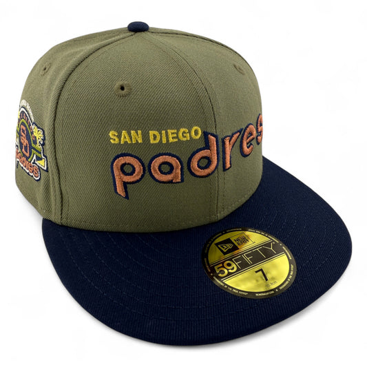 New Era San Diego Padres MLB Tropical Tree Pack Stadium 59FIFTY Fitted Hat Cap