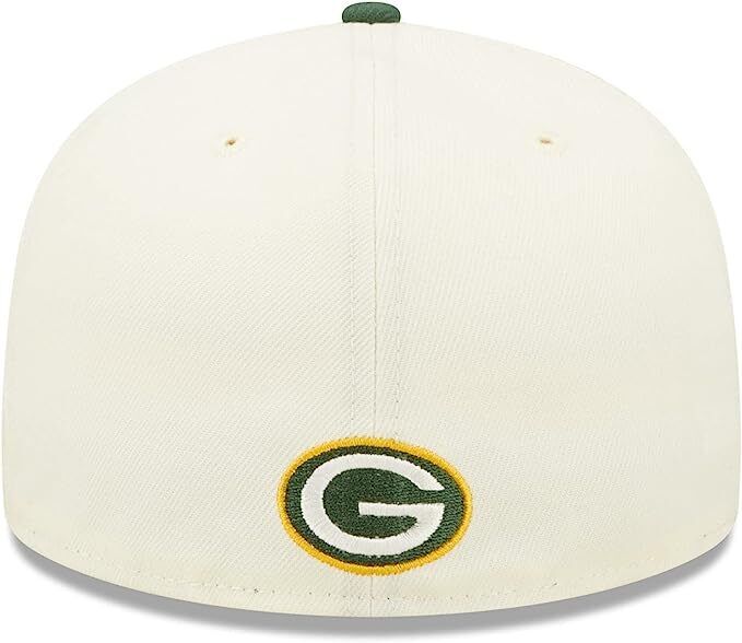 New Era Green Bay Packers 2022 Sideline NFL Cream 59FIFTY Fitted Hat Cap